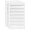 vidaXL Schranktüren Lamellen-Design 4 Stk Weiß 99,3x59,4 cm Produktbild-Vorschau 1