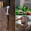 A collage of images showing a shower head, water spraying through plants, and a man showering. Náhľad obrázku produktu
