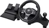 A racing wheel and pedal set is shown against a white background. Podgląd zdjęcia produktu