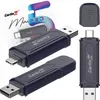 A collage of product shots and packaging for a Carlinkit wireless adapter. Produktbild-Vorschau