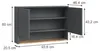 Hängeschrank Vicco Viktor Anthrazit/Goldkraft Eiche 93.6 x Produktbild-Vorschau 2