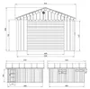Garage di  17 m²- L378xL530 cm- Garage per auto, moto, Anteprima dell’immagine prodotto 7