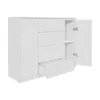 YUMEBLY Kommode mit 2 Türen und 4 Schubladen | 120x97x40 cm Produktbild-Vorschau 2