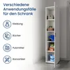 Armoire étroite polyvalente de 40 cm de large avec 1 porte Voir les images du produit 3