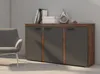 Kommode RUMBA 3D mit 3 Türen 149x82x41 Wohnzimmer Sideboard Produktbild-Vorschau 1