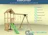 Spielturmking Spielturm LOFT mit Rutsche Doppelschaukel Produktbild-Vorschau 3