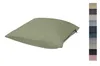 A green cushion is shown against a white background, with a strip of different colored cushions on the right side. Voir les images du produit