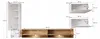 Armoire murale XENIE – blanc / blanc brillant Voir les images du produit 3