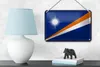 Blechschild Flagge Marshallinseln 18x12cm Retro Flag Produktbild-Vorschau 4