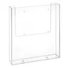 DIN A4 Wandprospekthalter im Hochformat aus Acrylglas / Produktbild-Vorschau 3