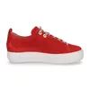 A single red suede sneaker with a white sole is shown against a white background. Náhľad obrázku produktu