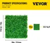 VEVOR Künstliche Pflanzenwand 48 Stk. 10 x 10 Zoll, Produktbild-Vorschau 8