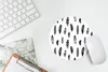 MuchoWow® Mauspad Mousepad Federn - Schwarz und weiß - Produktbild-Vorschau 5