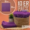 Frottier Seiftücher 10er Pack 30x30cm, 100% Baumwolle, Lila Produktbild-Vorschau 2