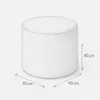 A sketch of a cylindrical ottoman with dimensions indicated. Produktbild-Vorschau