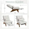 okwish Fauteuil lounge avec repose-pieds, fauteuil Voir les images du produit 4
