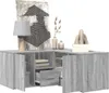 vidaXL Półka narożna szara Sonoma 160x40x45 cm materiał Podgląd zdjęcia produktu 4