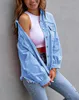 ASKSA Veste en jean pour femmes, Vintage Denim, Veste en Voir les images du produit 2