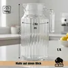 BigDean 2 Stück Kühlschrankkrug 1,1 Liter Glas Wasserkrug Produktbild-Vorschau 3