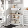 A clean and organized bathroom vanity area with a sink and storage cabinets. Náhled obrázku produktu