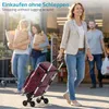 Wózek na zakupy z gumową szyjką i regulowaną wysokością Podgląd zdjęcia produktu 2