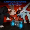 A group of young people dancing around a retro boombox. Produktbild-Vorschau