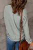 OMG Damen schlicht Patchwork-Pullover mit langen Ärmeln Produktbild-Vorschau 2
