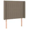 vidaXL LED Kopfteil Taupe 93x16x118/128 cm Stoff -  Kopf- & Produktbild-Vorschau 4
