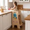COSTWAY 4-in-1 leertoren voor kinderen vanaf 3 jaar, Productafbeelding-voorbeeld 2