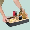 Relaxdays Couchbar, Bambus, 2 Snackschalen, 3 Dipschalen, Produktbild-Vorschau 7