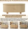 MODFU  Couchtisch，Kaffeetisch，Beistelltisch，Ovaler Produktbild-Vorschau 4