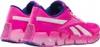 A pair of bright pink Reebok Zig Dynamica 2 sneakers for children, shown from a rear side angle against a white background. Anteprima dell’immagine prodotto