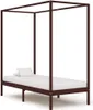 Maison Exclusive - Himmelbett-Gestell Dunkelbraun Produktbild-Vorschau 1