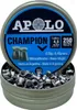 Apolo Champion Flachkopf 4,5mm .177 250 Stück 0,55g  für Produktbild-Vorschau 1