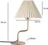 Opviq, 241930, Tischlampe, Creme, Metallkörper, 22 x 22 x Produktbild-Vorschau 3