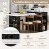 Isla de cocina móvil en  con ruedas, mesa extensible con Vista previa de la imagen del producto 7