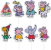 Cake Topper Peppa Pig - 16 pièces, hauteur : 4,8cm Voir les images du produit 1