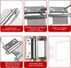 4 Stück Pendeltürscharnier Edelstahl, 120mm Produktbild-Vorschau 5
