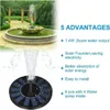 Solar Springbrunnen,1.4W Solar Teichpumpe mit 4 Effekte | Produktbild-Vorschau 6