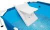 A close-up view of a blue and white dog pool with a white ramp inside. Produktbild-Vorschau