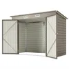 Outsunny metalen tuinhuis, 2,7 m², 249x121x183 cm, tuinhuis Productafbeelding-voorbeeld 1
