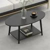 Moderner Couchtisch aus Holz mit 2 Etagen,kleiner Produktbild-Vorschau 2