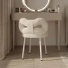 Schminkhocker, Bow Shape Rücken Dressing Stuhl, Sitzhocker Produktbild-Vorschau 4