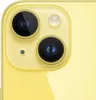 A close-up view of the rear camera module of a yellow iPhone 14 Plus. Podgląd zdjęcia produktu