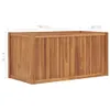 vidaXL Lit surélevé 100x50x50 cm bois massif teck Voir les images du produit 6