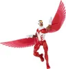 A Hasbro Marvel Legends Retro Falcon action figure is shown in a dynamic pose against a white background. Produktbild-Vorschau