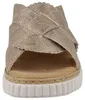 RIEKER Damen Pantolette beige gold metallic Kunstleder - Produktbild-Vorschau 5