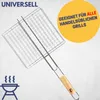 Best Sporting Grillkorb mit Holzgriff I 27 x 24 x 3 cm I Produktbild-Vorschau 5