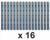 Marina 8, sada 16 ks černých molových odražečů 98 x 8 x 6 Náhled obrázku produktu 1