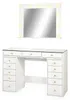 MENZZO Coiffeuse moderne 13 tiroirs avec miroir lumineux et Voir les images du produit 6